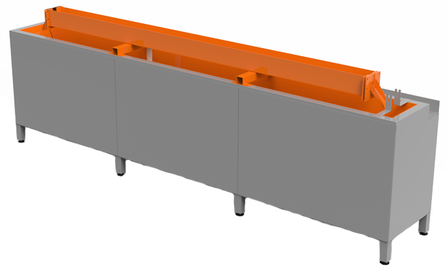 A water cooling bath for FRP rebars A water cooling bath for FRP rebars